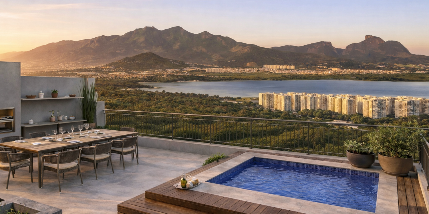 Cobertura Dúplex de 3 quartos na Barra da Tijuca | Sensia Barra • Lançamento