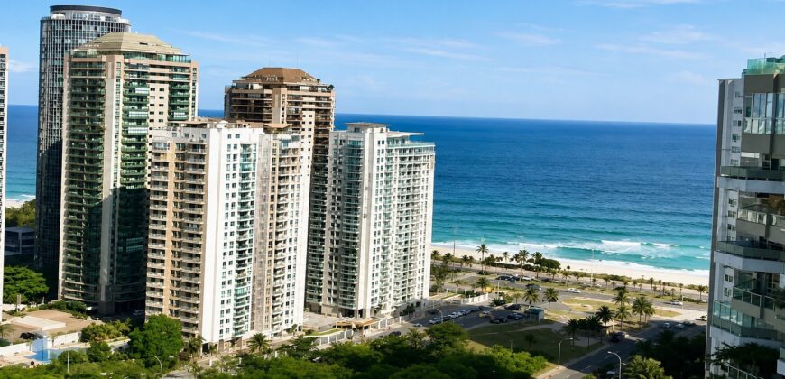 Cobertura de 2 quartos na Barra da Tijuca | Atlântico Sul • Pronta