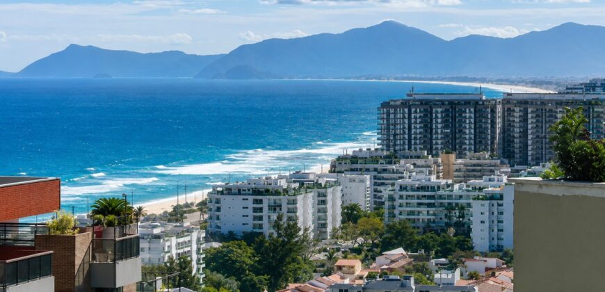 Cobertura de 2 quartos na Barra da Tijuca | Atlântico Sul • Pronta