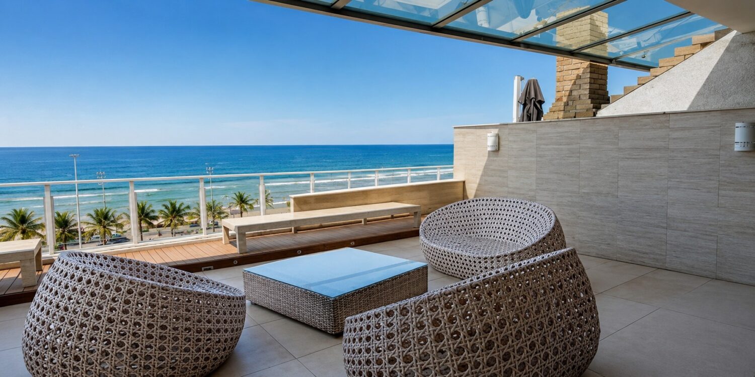 Cobertura Dúplex de 4 quartos na Barra da Tijuca | Beton • Pronta