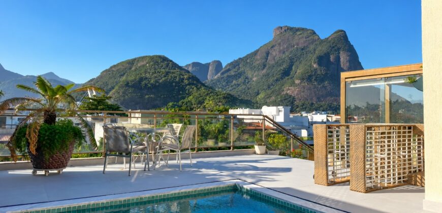 Cobertura Dúplex de 4 quartos na Barra da Tijuca | Jardim Oceânico • Pronta