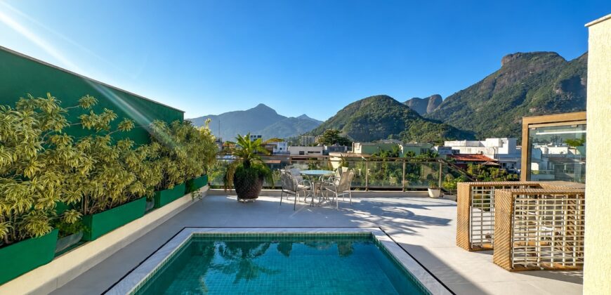 Cobertura Dúplex de 4 quartos na Barra da Tijuca | Jardim Oceânico • Pronta